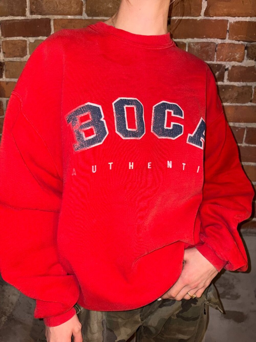 Vintage 90s Boca Crewneck Sweatshirt XL